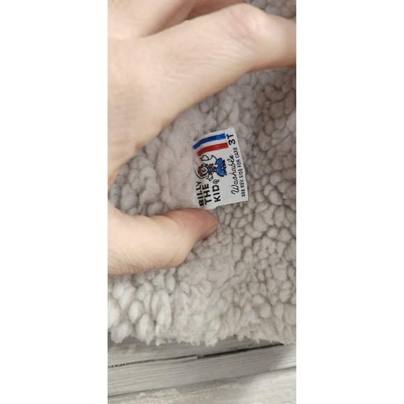 Billy The Kid Jean Vest Sherpa Linned 3T - Picture 4 of 6